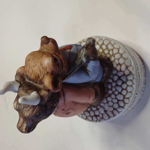 Vintage NY Stock Exchange Wall Street Bull Bear market dual Music Box 1988 Aldon - Picture 5 of 14